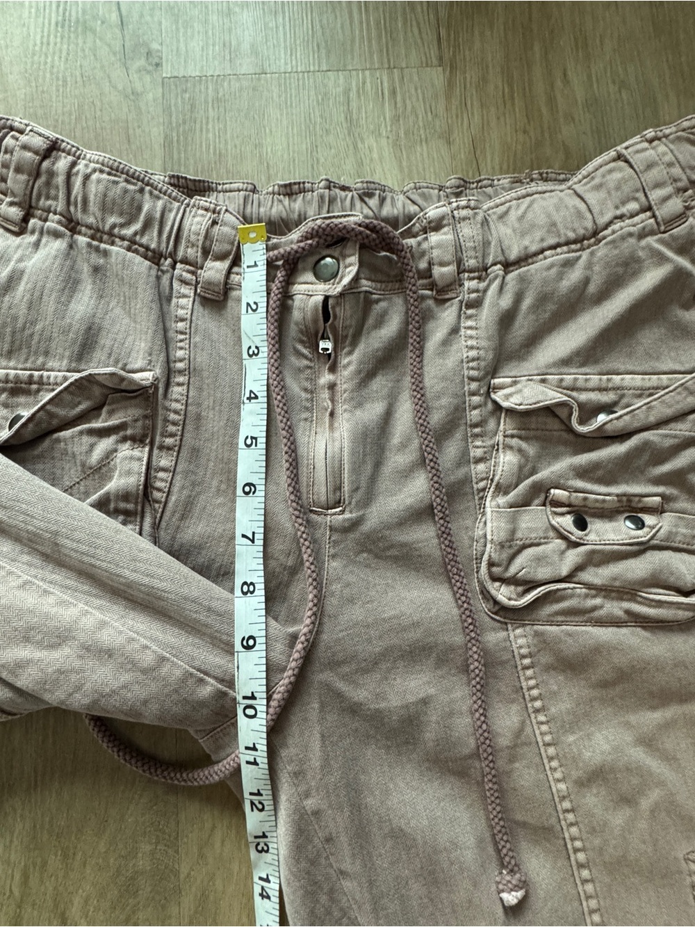 Free People Tahiti Pull-On Cargo Pants In Cashmere Size L - Picture 7 of 11